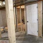 New doors were installed on new rooms that were built.