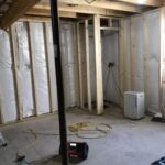 New insulation will keep this area warm along with new carpet.